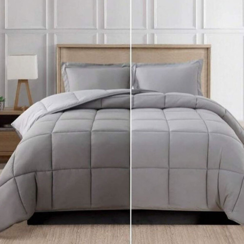 روتختی نخ پنبه ساده طوسی تیره و روشن