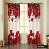 پرده طرح گل