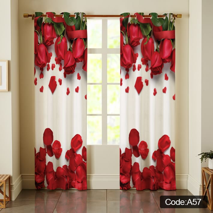 پرده طرح گل