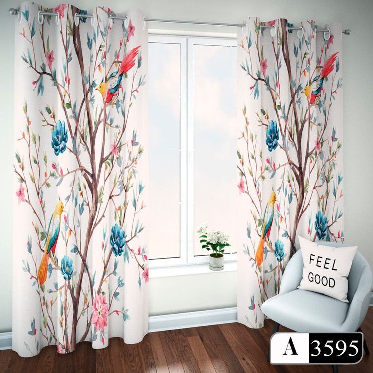 پرده طرح درخت بهشتی