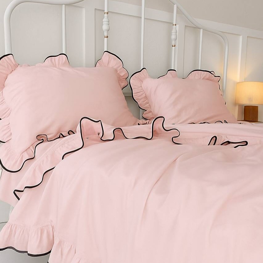 روتختی چیندار مغزی دوزی شده صورتی چرک