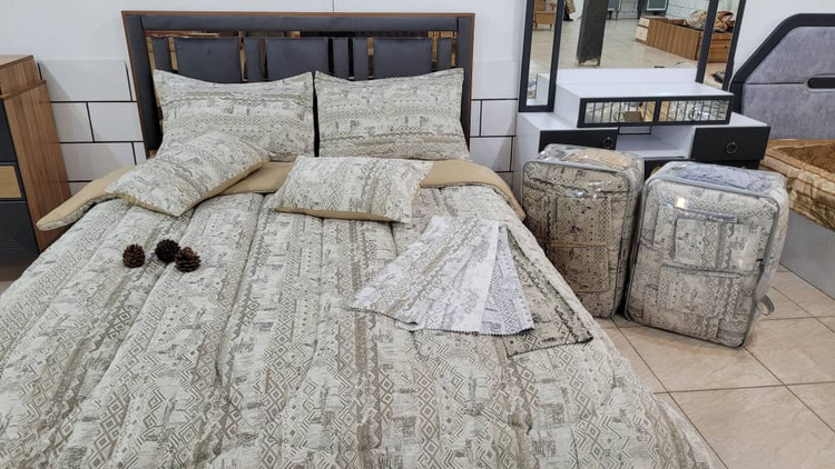 روتختی مخمل پتینه طرحدار