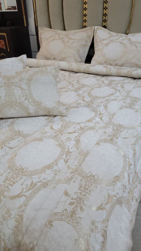 روتختی مخمل پتینه ترک کرم طلایی