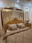 روتختی مخمل زرشکی طرح کج راه